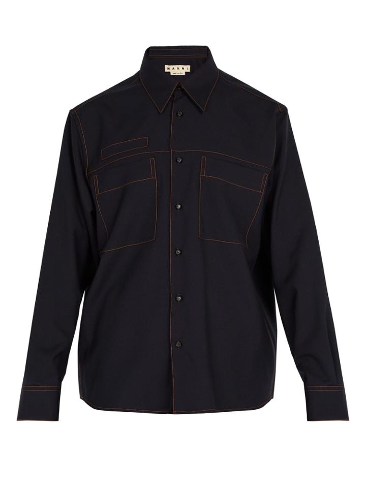 Marni Oversized Wool Shirt