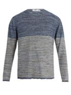 Inis Meáin Striped Linen Sweater