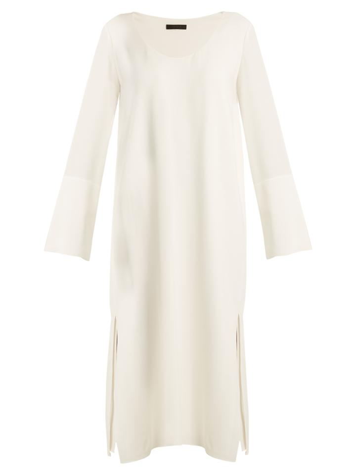 The Row Selma Slit-hem Stretch-cady Dress