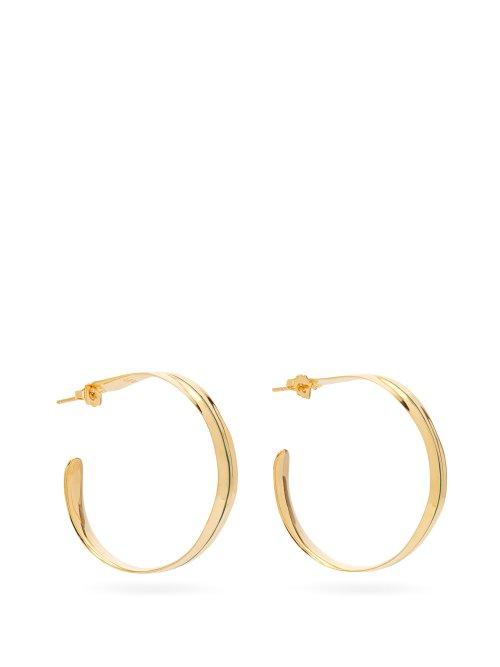 Matchesfashion.com Aurlie Bidermann - Ajoncs Gold Plated And Enamel Hoop Earrings - Womens - Gold