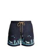 Thorsun Titan-fit Coyote-print Swim Shorts