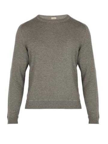 Matchesfashion.com Massimo Alba - Crew Neck Cashmere Sweater - Mens - Grey