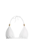 Matchesfashion.com Heidi Klein - Core Halterneck Bikini Top - Womens - White