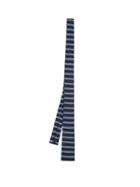 Matchesfashion.com Prada - Striped Silk Blend Tie - Mens - Blue Multi