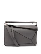 Ladies Bags Loewe - Puzzle Small Grained-leather Cross-body Bag - Womens - Dark Grey