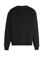 Matchesfashion.com Acne Studios - Flogho Round Neck Cotton Sweatshirt - Mens - Black
