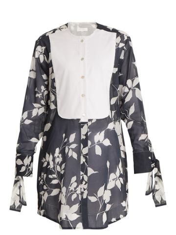 Lila Eugénie 1821 Botanical-print Cotton Shirtdress