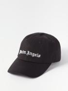 Palm Angels - Logo-embroidered Cotton Baseball Cap - Mens - Black & White