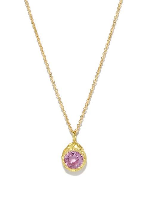 Elhanati - Palmira Sapphire & 18kt Gold Necklace - Womens - Yellow Gold