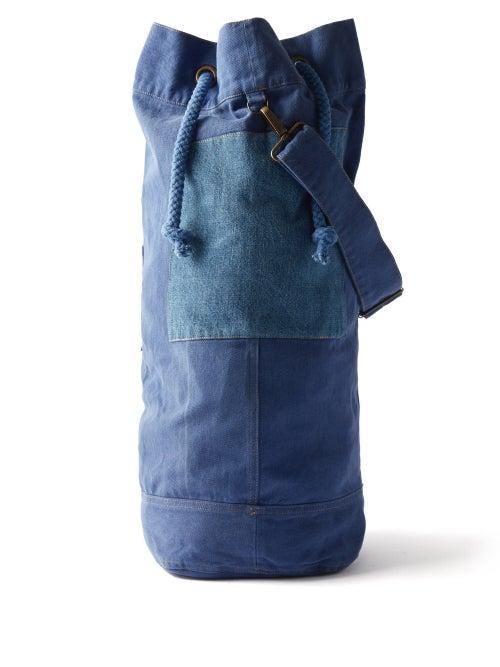 Erl - Drawstring Denim Tote - Mens - Blue