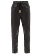 Aje - Idyllic Recycled Faux-leather Trousers - Womens - Black