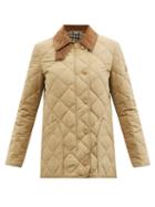Burberry - Cotswold Quilted-shell Jacket - Womens - Beige