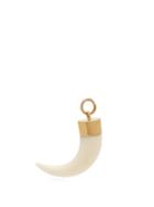 Matchesfashion.com Jacquie Aiche - Gold And Bone Horn Charm - Womens - White