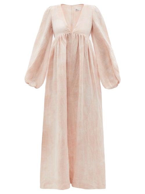 Lisa Marie Fernandez - Carolyn Tie-dye Cotton-blend Sun Dress - Womens - Pink