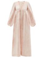 Lisa Marie Fernandez - Carolyn Tie-dye Cotton-blend Sun Dress - Womens - Pink