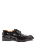 Matchesfashion.com Ami - Point Toe Leather Derby Shoes - Mens - Black