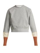 Toga Metallic Striped-cuff Knit Sweater