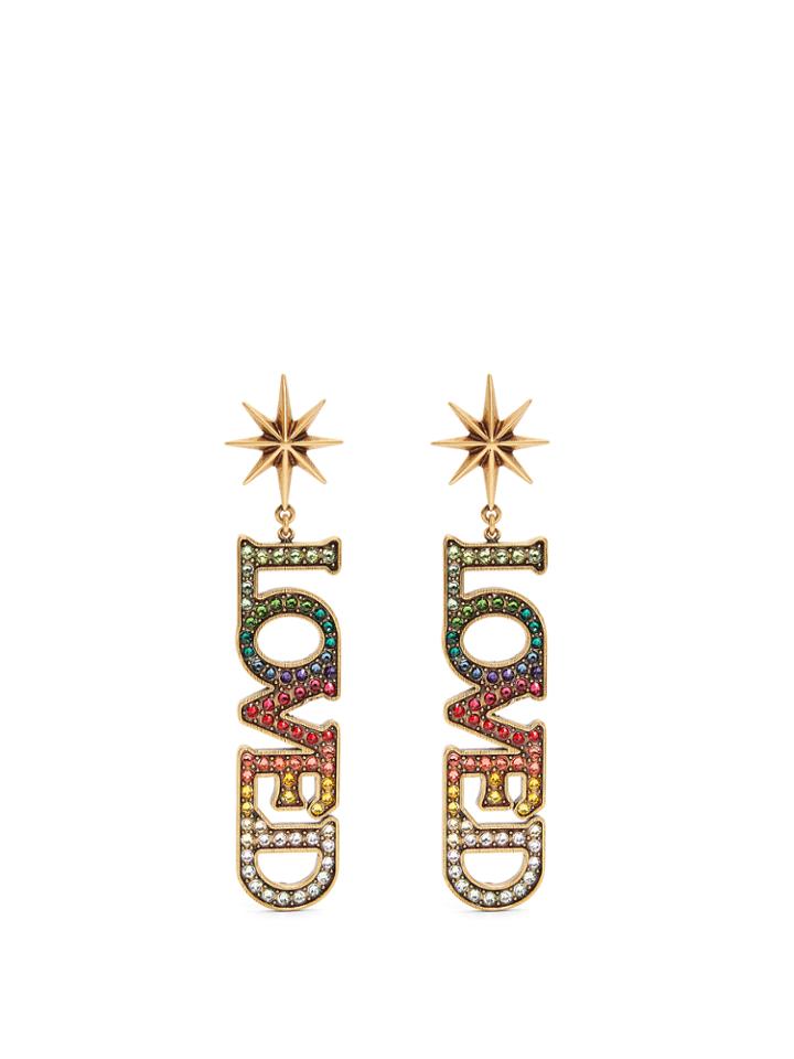 Gucci Loved Crystal-embellished Earrings