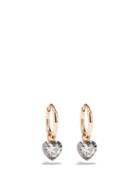 Jessica Mccormack - Gypset Heart Diamond & 18kt Black-gold Earrings - Womens - Gold Multi