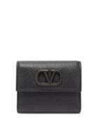 Matchesfashion.com Valentino Garavani - V-sling Leather Wallet - Womens - Black