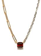 Yvonne Lon - Garnet & 18kt Gold Chain Necklace - Womens - Red Multi
