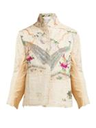 Matchesfashion.com By Walid - Haya Embroidered 19th Century Cotton Jacket - Womens - Ivory Multi