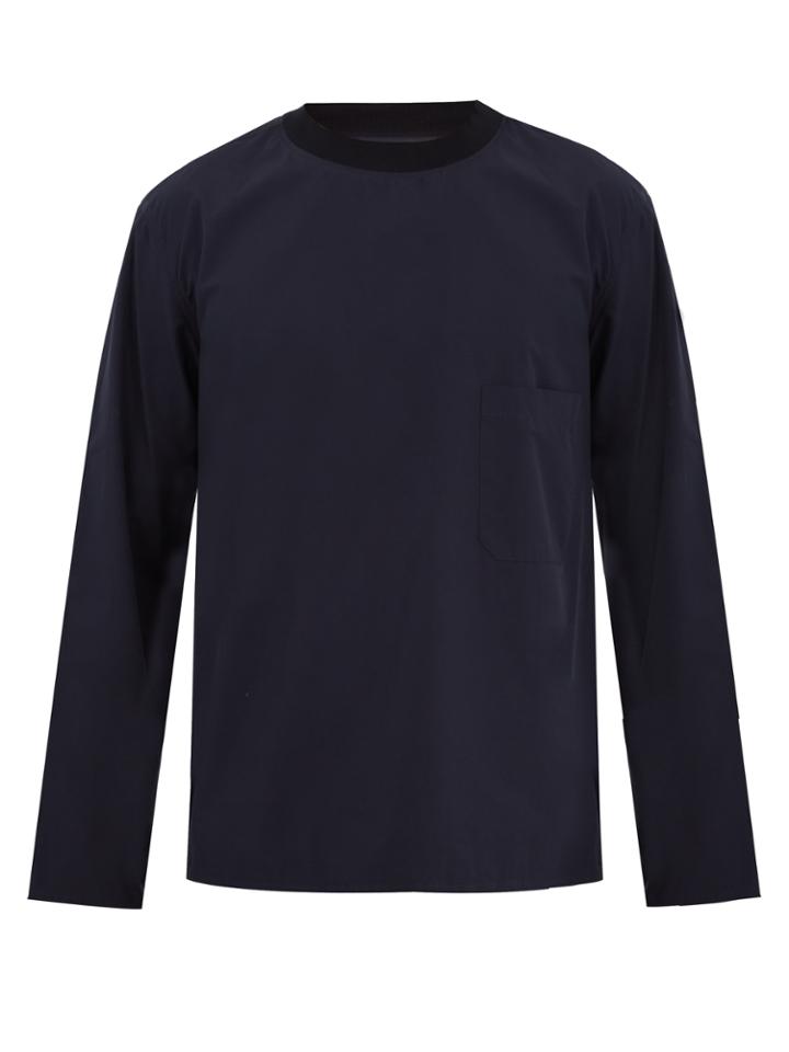 Lemaire Long-sleeved Cotton-poplin Top