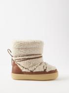 Isabel Marant - Zimlee Shearling Snow Boots - Womens - Cream