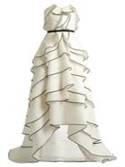 Oscar De La Renta Tiered Ruffled Floral-cloqu Gown