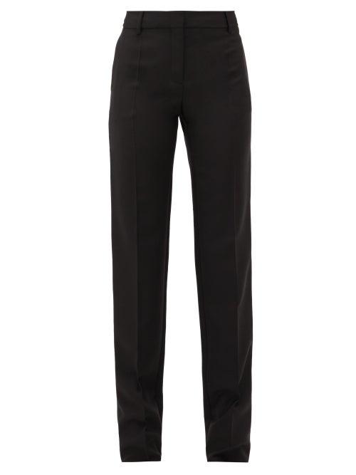 Matchesfashion.com Valentino - Tailored Wool-blend Trousers - Womens - Black