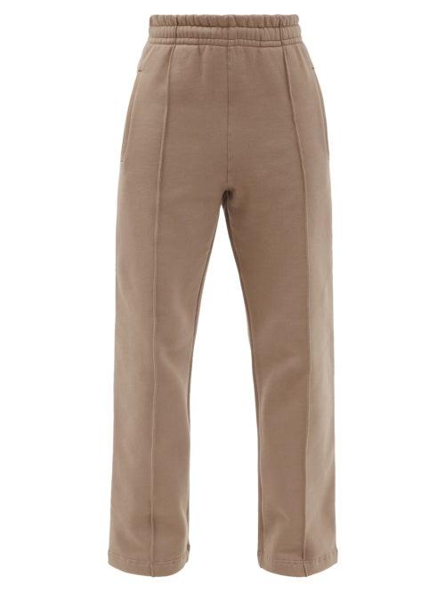 Matchesfashion.com Vaara - Side-stripe Cotton-blend Jersey Track Pants - Womens - Beige