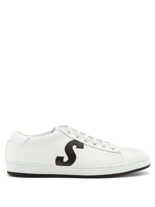 Matchesfashion.com Paul Smith - Hassler Logo-appliqu Leather Trainers - Mens - White Black