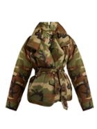 Matchesfashion.com Norma Kamali - Camouflage Print Sleeping Bag Coat - Womens - Camouflage