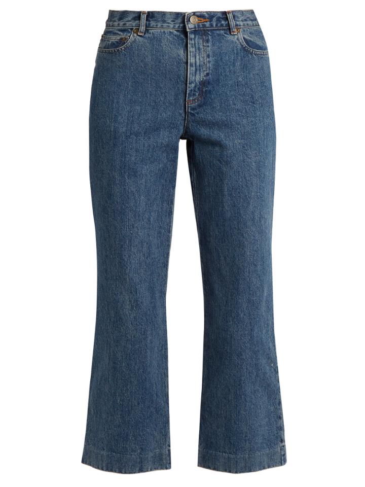 A.p.c. Sailor Wide-leg Cropped Jeans