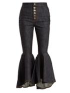 Matchesfashion.com Ellery - Hysteria High Rise Kick Flare Jeans - Womens - Navy