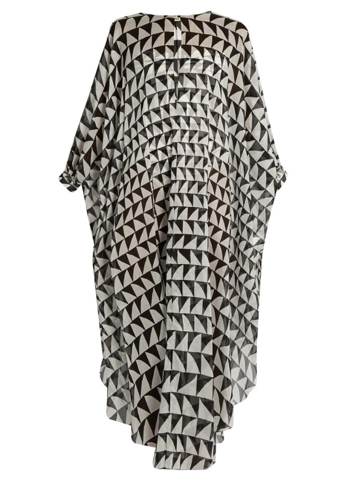 Kalmar Zigzag-print Cotton Kaftan