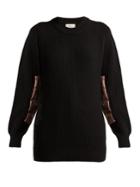 Hillier Bartley Contrast-panel Cashmere Sweater