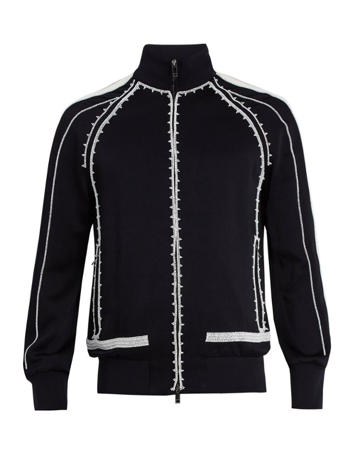 Valentino Beaded-detailed Track Jacket
