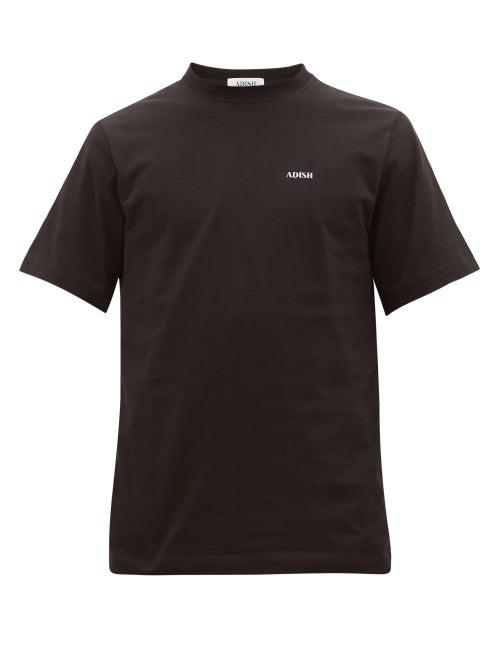 Matchesfashion.com Adish - Logo-print Cotton-jersey T-shirt - Mens - Black