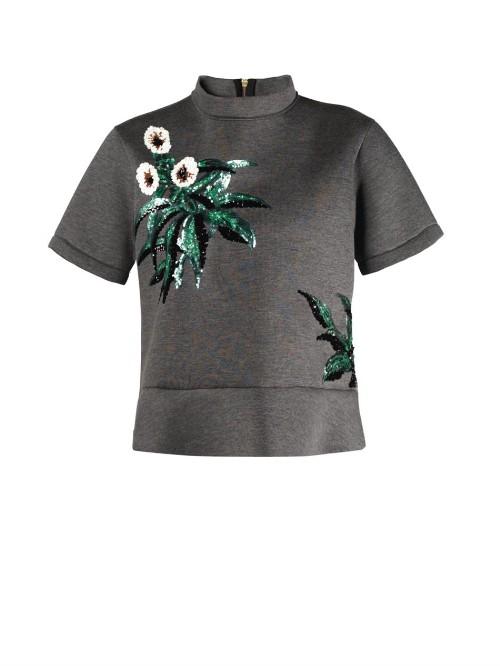 Marni Sequin-embellished Peplum Top