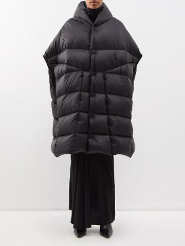 Rick Owens - Geth Quilted Down Sleeveless Coat - Womens - Black