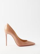 Christian Louboutin - So Kate 100 Patent-leather Pumps - Womens - Nude