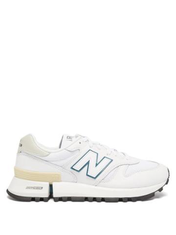 New Balance X Tokyo Design Studio - 574 Leather And Mesh Trainers - Mens - White