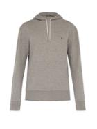 Matchesfashion.com Maison Kitsun - Fox Embroidered Cotton Jersey Hooded Sweatshirt - Mens - Grey