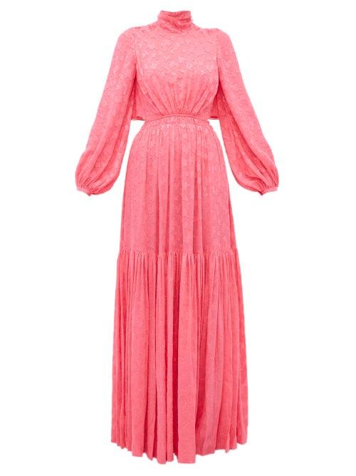 Matchesfashion.com Carolina Herrera - Floral Fil Coup Gown - Womens - Pink