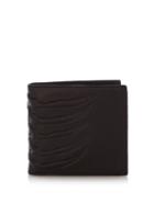 Alexander Mcqueen Ribcage-embossed Bi-fold Leather Wallet