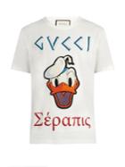 Gucci Donald Duck&copy;-appliqu Cotton T-shirt