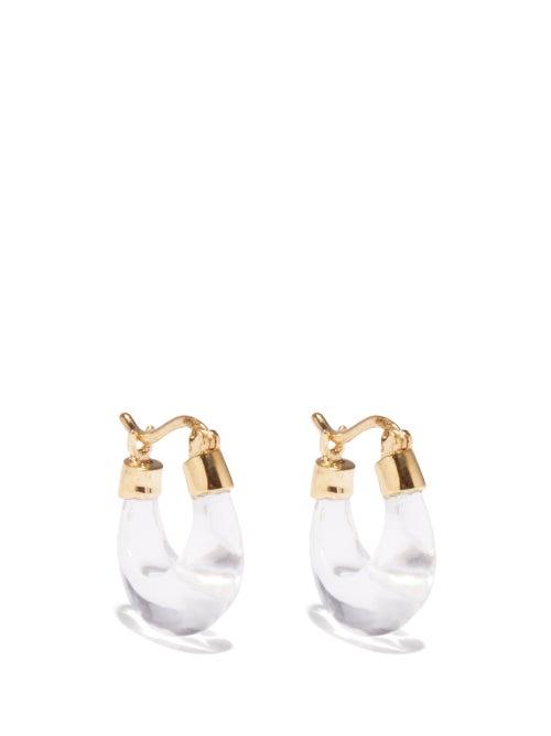Otiumberg - Quartz & 14kt Gold-vermeil Hoop Earrings - Womens - Gold Multi