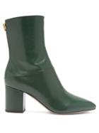 Matchesfashion.com Valentino - Ringstud Leather Ankle Boots - Womens - Dark Green