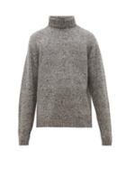 Matchesfashion.com The Row - Asher Camel Blend Roll Neck Sweater - Mens - Grey